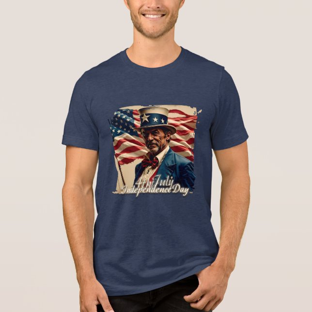 Camiseta 4 de julho - Espírito de Independência (Frente)