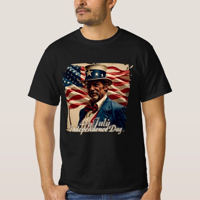 Camiseta 4 de Julho – Espírito de Independência (Frente)