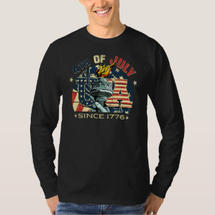 Camiseta 4 De Julho, Estátua Patriótica De Libe, Bandeira A