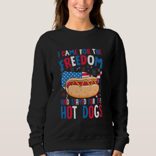 Camiseta 4 De Julho Eu Vim Pela Liberdade EUA Engraçado Ame