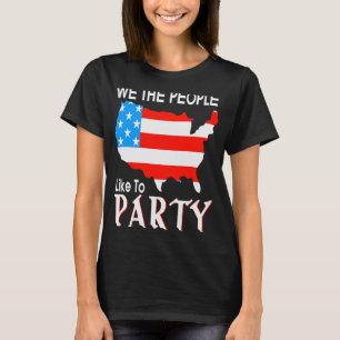 Camiseta 4 de julho EUA Bandeira Nós, as Pessoas, Gostamos
