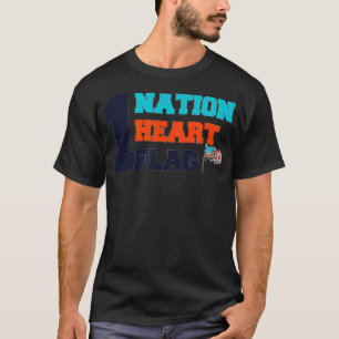 Camiseta 4 de julho EUA Patriótico Americano