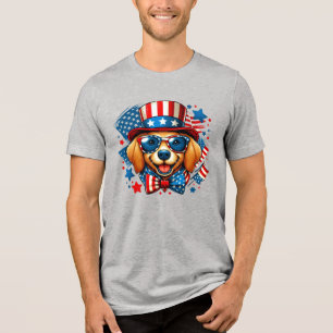Camiseta 4 de Julho EUA Patriótico Dia da Independência do