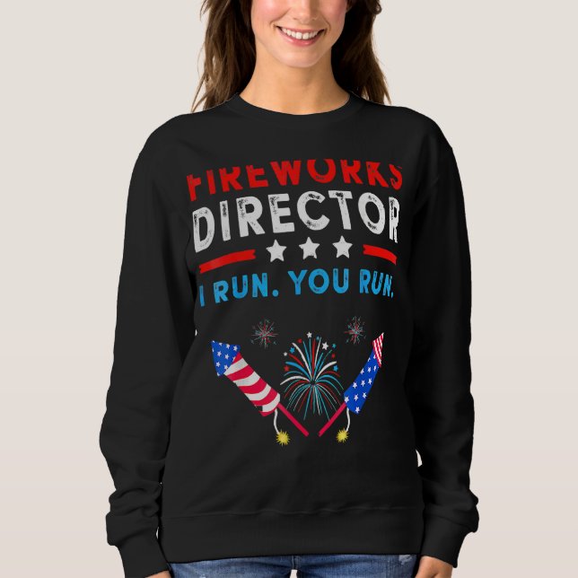 Camiseta 4 De Julho Fireworks Diretor Se Eu Lhe Executar (Frente)
