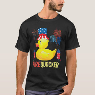 Camiseta 4 De Julho Fogo Patriótico Do Queimador De Borrach