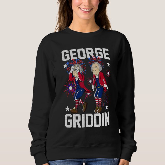 Camiseta 4 de Julho George Washington Griddy George Griddi (Frente)