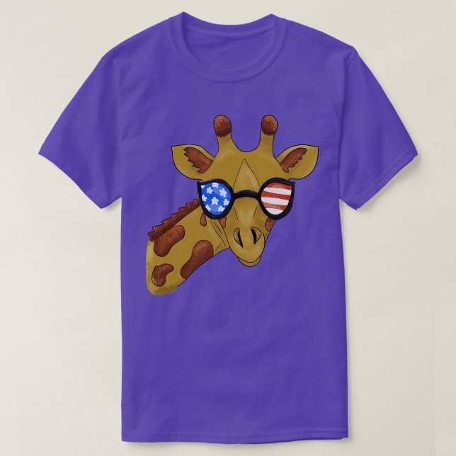 Camiseta 4 de julho girafa (Frente do Design)
