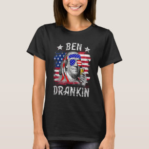 Camiseta 4 de julho Homens Americanos Patrióticos Quarto