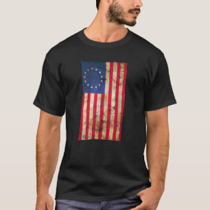 Camiseta 4 de julho Independência Betsy Ross 1776 EUA Bande
