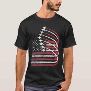 Camiseta 4 De Julho Jet American Flag Patriótico Usa Para M