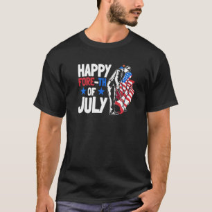 Camiseta 4 De Julho Jogador De Golfe Americano Patriótico U