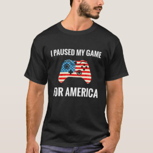 Camiseta 4 De Julho Jogo Americano Passei Meu Jogo F
