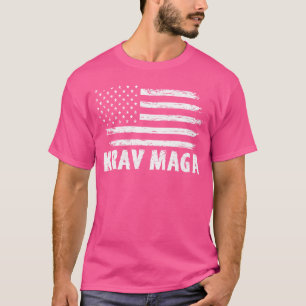 Camiseta 4 De Julho Krav Maga Fighter Gift Patriotic Krav