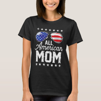 Camiseta 4 De Julho Mãe Americana Sungles Família