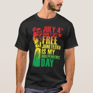 Camiseta 4 de julho não me libertou meu dia de independênci