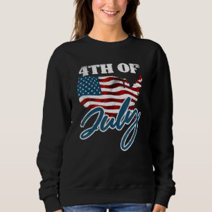 Camiseta 4 de julho Orgulho Americano de Bandeiras American