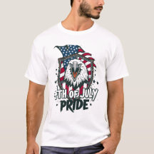Camiseta 4 de Julho Orgulho EUA