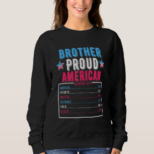 Camiseta 4 de julho, Orgulhosa Fatos de Nutrição Americana 