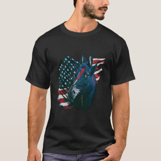 Camiseta 4 De Julho Orgulhoso Bandeira Patriótica Americana