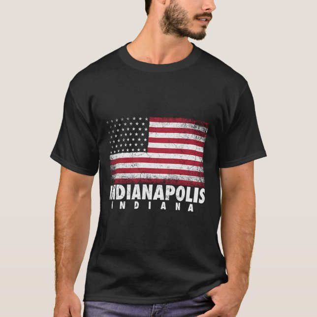 Camiseta 4 De Julho Para Homens Mulheres Indianapolis India (Frente)