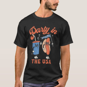 Camiseta 4 De Julho Para O Py Hotdog Nos Eua
