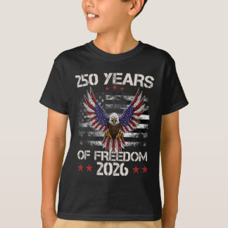 Camiseta 4 de Julho Patriótico 250º Aniversário 250 Anos