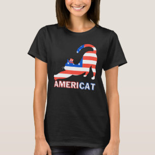 Camiseta 4 de julho, Patriótico Gancho Americano de Bandeir