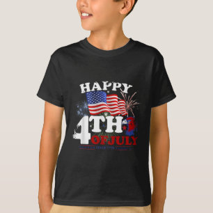 Camiseta 4 De Julho Patriótico, Independente Americano Vint
