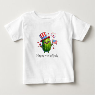 Camiseta 4 de julho Pequeno Caráter de Picles
