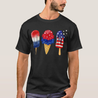 Camiseta 4 De Julho Popsicle American Flag Sumo Patriótico