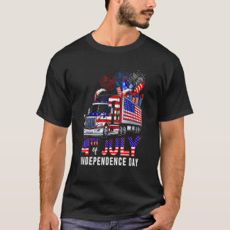 Camiseta 4 De Julho, Proud Independência Fogos De Ferro