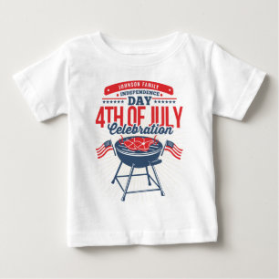 Camiseta 4 de julho Reunião da Família Grill do CHURRASCO