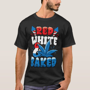 Camiseta 4 De Julho Semelhante Vermelho Brancos Engraçado
