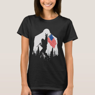 Camiseta 4 De Julho Shirt Bigfoot Sasquatch Usa American F