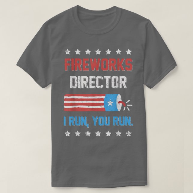Camiseta 4 De Julho Tee Fireworks Diretor Eu Lhe Lanço (Frente do Design)