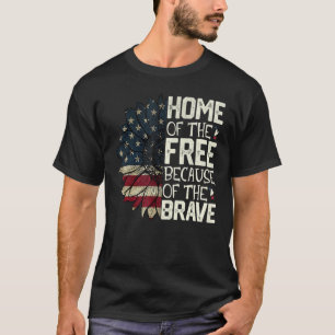 Camiseta 4 De Julho Terra De Girassol Livre Por