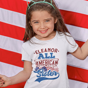 Camiseta 4 de julho Todas as famílias patriotas irmãs ameri
