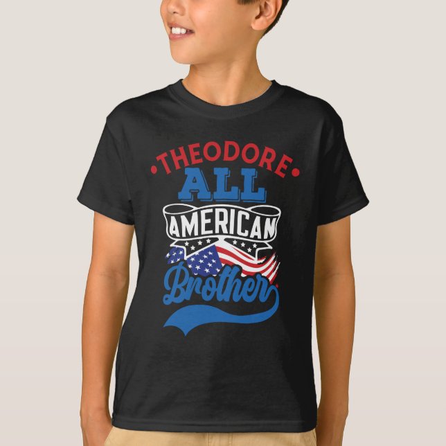 Camiseta 4 de julho Todas as famílias patriotas irmãs ameri (Frente)