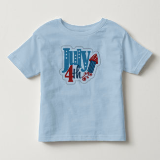 Camiseta 4 de julho Toddler Light Blue T shirt