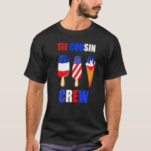 Camiseta 4 De Julho, Tripulação De Primo Usa Pop De Bandeir