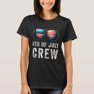Camiseta 4 De Julho Tripulações Que Correspondem A Descober