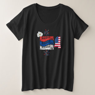 Camiseta 4 de Julho/Verão/Verão do Mississippi