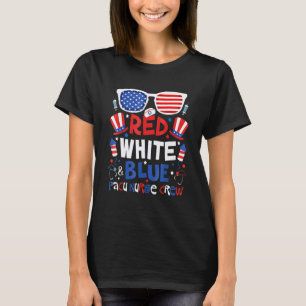 Camiseta 4 De Julho Vermelho Branco Azul Pacu Enfermeira Eq