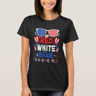 Camiseta 4 De Julho Vermelho Branco Azul Pacu Enfermeira Eq