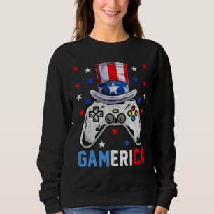 Camiseta 4 De Julho Video Game Gamérica Crianças Meninos Ho