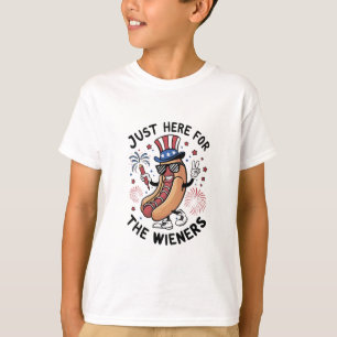 Camiseta 4 De Julho Wieners USA American flag Patriotic