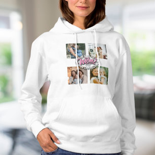 Camiseta 4 Dia de as mães de Memória da Família de Colagem 
