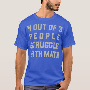 Camiseta 4 em 3 Pessoas de Luta com Matemática