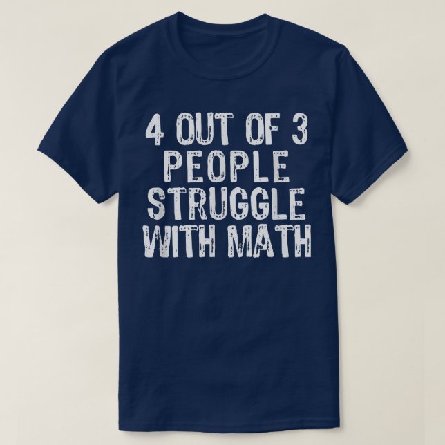 Camiseta 4 Em 3 Pessoas De Luta Com O Presente Do Professor (Frente do Design)