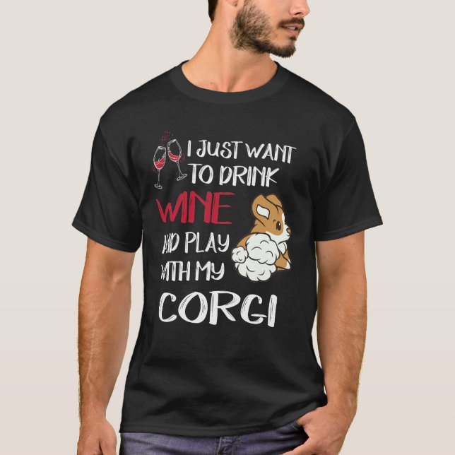 Camiseta 4 Eu Quero Apenas Beber Vinho (Frente)
